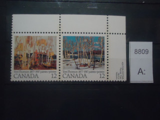 Фото марки Канада 1977г сцепка *