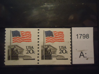 Фото марки США 1981г пара **