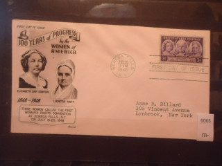 Фото марки США 1948г конверт первого дня гашения