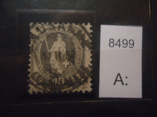Фото марки Швейцария 1882г
