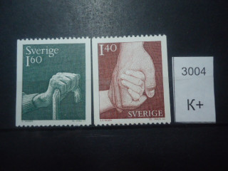 Фото марки Швеция 1980г **