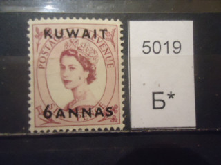 Фото марки Брит. Кувейт 1954г надпечатка **