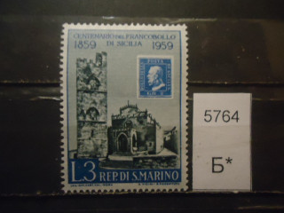 Фото марки Сан Марино 1959г **