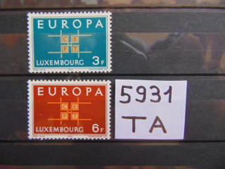 Фото марки Люксембург серия 1963г **