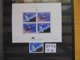 Фото марки Португальские Азорские Острова блок+марка 1991г **