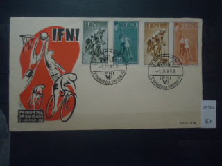 Фото марки Испан. Ифни 1958г конверт
