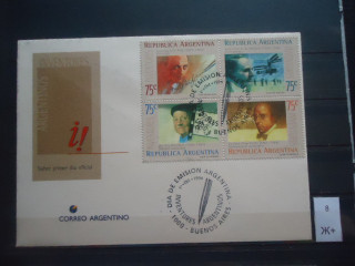 Фото марки Аргентина 1994г конверт FDC