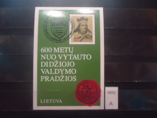 Фото марки Литва 1993г блок