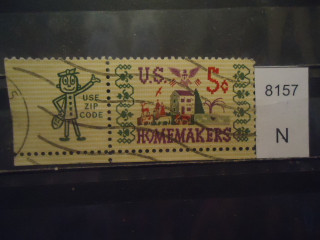 Фото марки США. С купоном