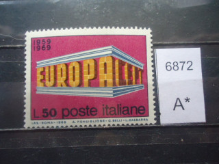 Фото марки Италия 1969г **
