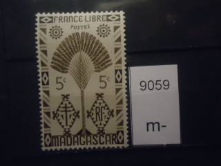 Фото марки Франц. Мадагаскар 1943г **