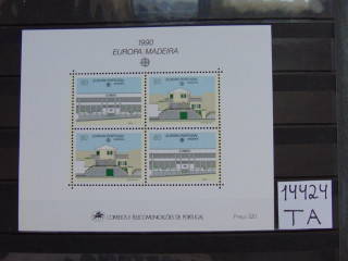 Фото марки Португальская Мадера блок 1990г **