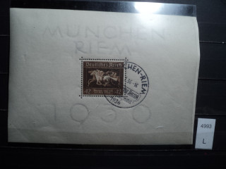 Фото марки Германия Рейх блок 1936г