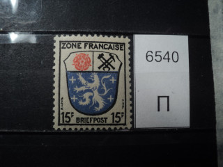 Фото марки Французская Зона 1945г **