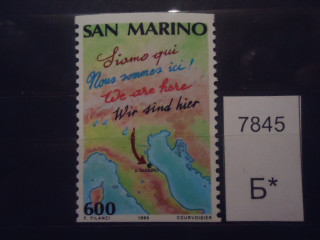 Фото марки Сан Марино 1990г **