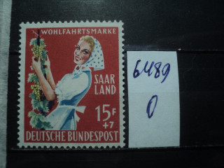 Фото марки Германия СААР 1958г **