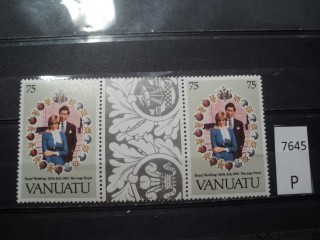 Фото марки Вануату сцепка 1981г **