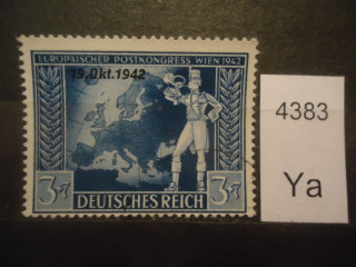Фото марки Германия Рейх 1942г надпечатка