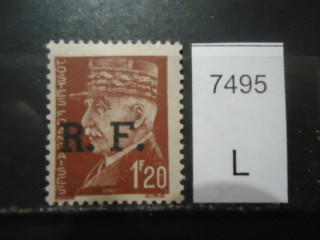 Фото марки Франция 1941-42гг надпечатка **
