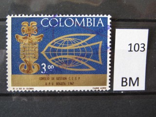 Фото марки Колумбия 1967г