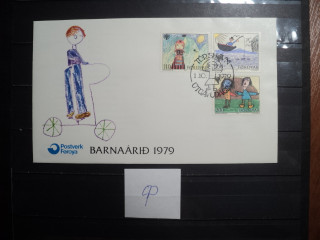 Фото марки Фарерские острова 1979г конверт FDC