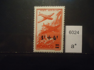 Фото марки Монако надпечатка 1945г *