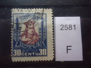 Фото марки Литва 1930г