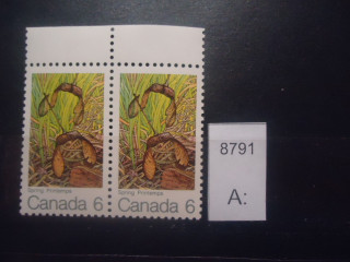 Фото марки Канада 1971г 2 одинаковые марки **