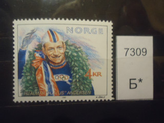 Фото марки Норвегия 1990г **