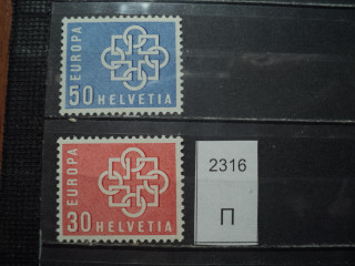 Фото марки Швейцария серия 1959г **