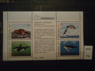 Фото марки Португалия блок 1983г 15 евро **