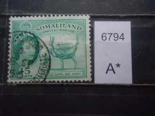 Фото марки Брит. Сомали 1953г