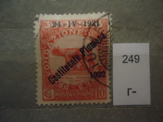 Фото марки Итал. Фиуме 1922г надпечатка
