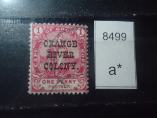 Фото марки Брит. Оранжевая река 1900-02/ г надпечатка