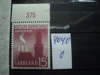 Фото марки Германия ФРГ 1958г **