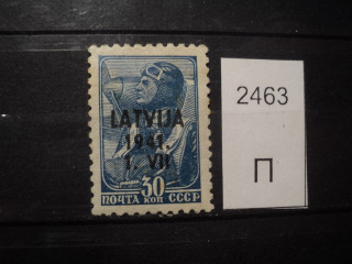Фото марки Германская оккупация Латвии 1941г *