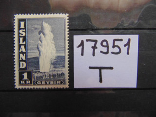 Фото марки Исландия 1945г *