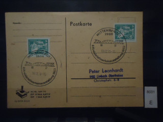 Фото марки Германия ГДР 1993г почтовая карточка POSTKARTE