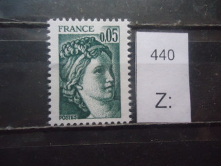 Фото марки Франция 1977г **