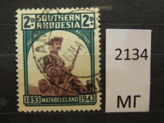 Фото марки Южная Родезия 1943г