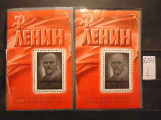 Фото марки СССР 1970г блоки (на флуорисцентной бумаге, на простой) **