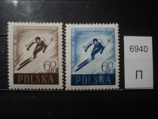 Фото марки Польша серия 1957г *