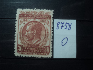 Фото марки Филиппины 1936г **