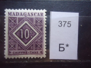 Фото марки Франц. Мадагаскар 1947г **