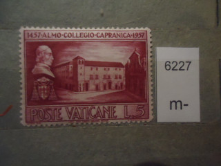 Фото марки Ватикан 1957г **