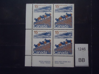 Фото марки Канада 1972г квартблок **