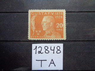 Фото марки Швеция 1928г **