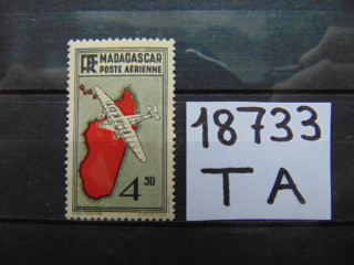 Фото марки Мадагаскар авиапочта 1935г *