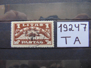Фото марки Литва авиапочта 1924г