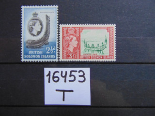 Фото марки Британские Соломоновы острова 1956г **